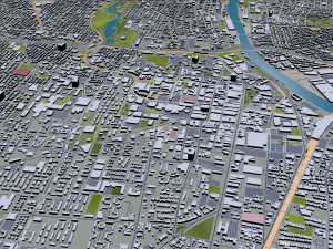 Newark city new jersey 30km 3D Model