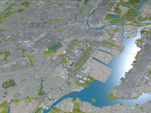 Newark city new jersey 30km 3D Model