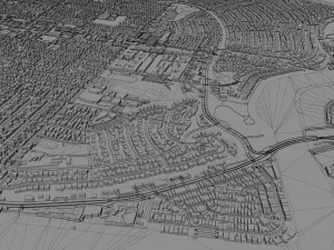Newport beach city california usa 30km 3D Model