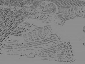 Newport beach city california usa 30km 3D 모델