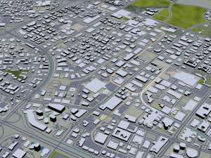 Newport beach city california usa 30km 3D 모델