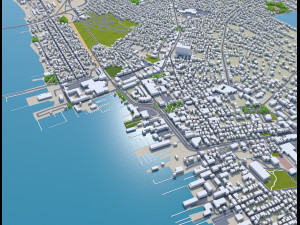 Newport rhode city island usa 20km Modèle 3D