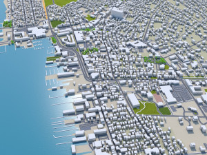 Newport rhode city island usa 20km Modèle 3D