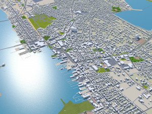 Newport rhode city island usa 20km Modèle 3D