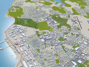 Newport rhode city island usa 20km Modèle 3D
