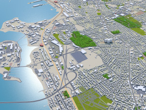 Newport rhode city island usa 20km Modèle 3D