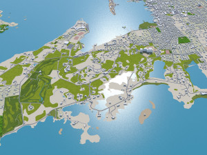Newport rhode city island usa 20km Modèle 3D