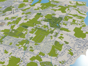 Newport rhode city island usa 20km Modèle 3D