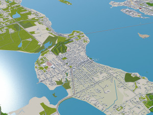 Newport rhode city island usa 20km Modèle 3D