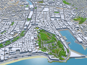 Nice city france 30km 3D-Modell