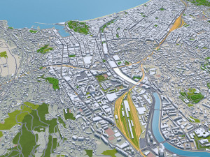 Nice city france 30km Modèle 3D