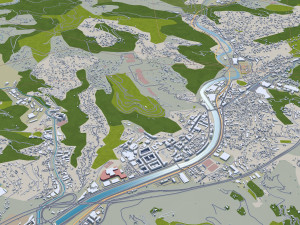 Nice city france 30km Modèle 3D