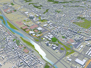 Nice city france 30km 3D Model