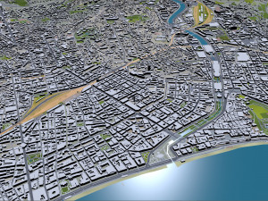 Nice city france 30km Modèle 3D