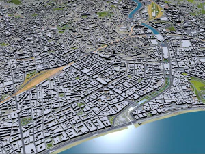 Nice city france 30km 3D Model