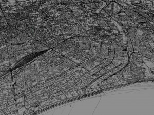 Nice city france 30km Modèle 3D