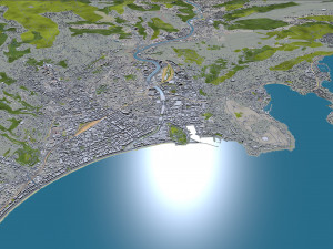 Nice city france 30km Modèle 3D