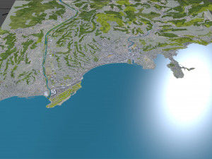 Nice city france 30km Modèle 3D