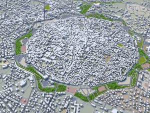 Nicosia city cyprus 40km Modello 3D