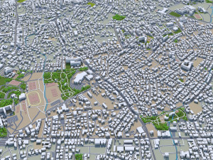 Nicosia city cyprus 40km Modello 3D