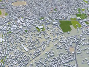 Nicosia city cyprus 40km Modello 3D