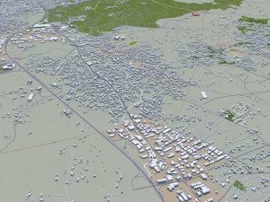 Nicosia city cyprus 40km Modello 3D