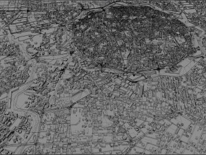 Nicosia city cyprus 40km Modello 3D