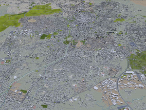 Nicosia city cyprus 40km Modello 3D