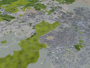 Nicosia city cyprus 40km Modello 3D