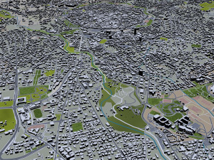 Nicosia city cyprus 40km Modello 3D