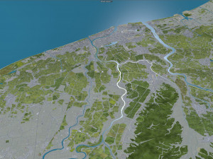 Niigata city japan 70km 3D Model