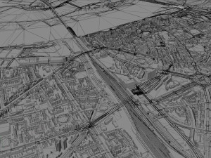 Nijmegen city netherlands 40km 3Dモデル