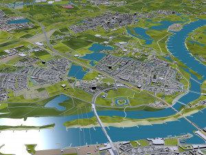 Nijmegen city netherlands 40km 3Dモデル