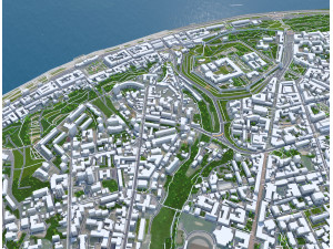Nizhny city novgorod 70km Model 3D