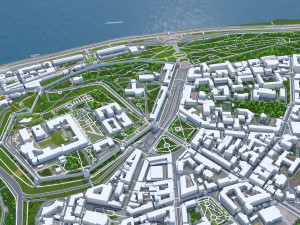 Nizhny city novgorod 70km Model 3D
