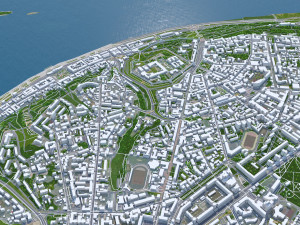 Nizhny city novgorod 70km Model 3D