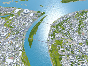 Nizhny city novgorod 70km Model 3D