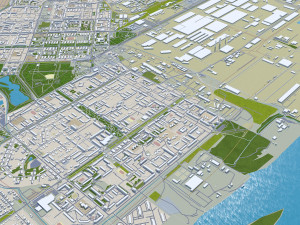 Nizhny city novgorod 70km Model 3D