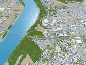 Nizhny city novgorod 70km Model 3D