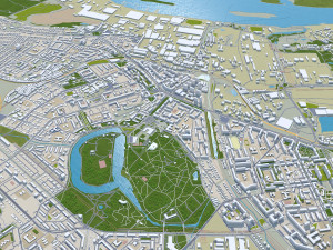 Nizhny city novgorod 70km Model 3D