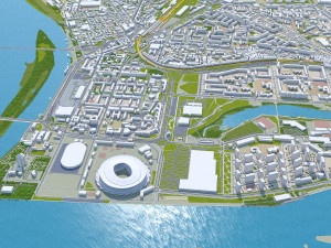 Nizhny city novgorod 70km Model 3D
