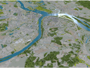 Nizhny city novgorod 70km Model 3D