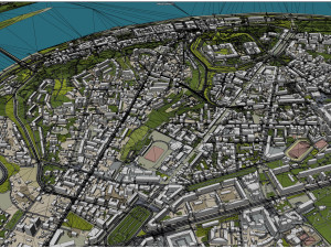 Nizhny city novgorod 70km Model 3D