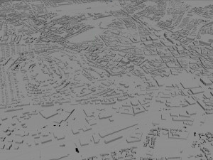 Nottingham city england 80km 3D Model