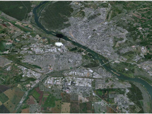 Novosibirsk city russia 80km 3D Model