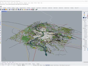 러시아 옴스크시 70km 3D 모델