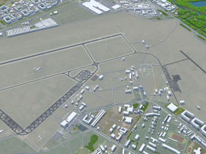 Omsk city russia 70km 3D Model
