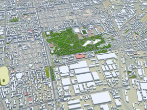 러시아 옴스크시 70km 3D 모델