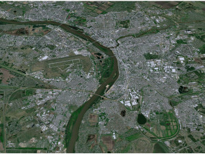 Omsk city russia 70km 3D Model
