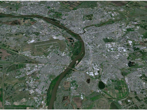 러시아 옴스크시 70km 3D 모델